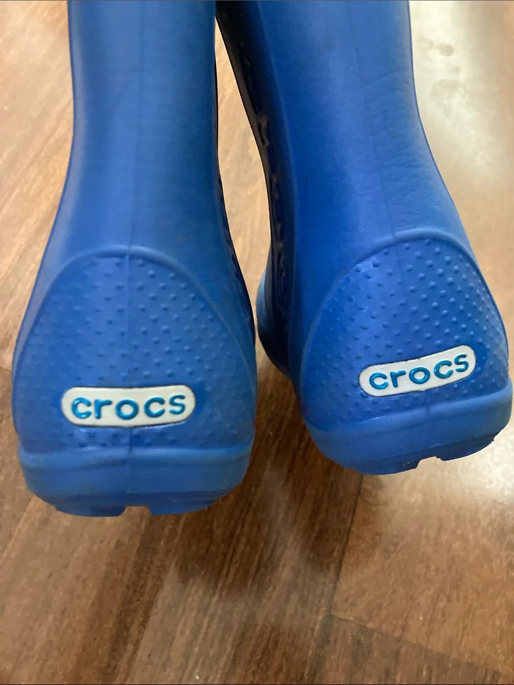 CROCS Kids Blue Pull Rain Boots Sz 13